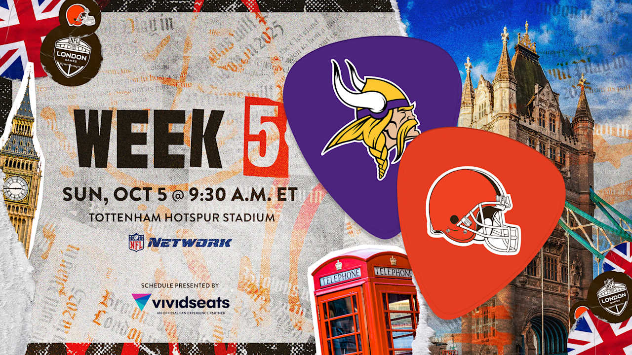Browns set to host the Vikings in London in Week 5