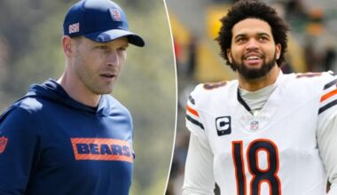 Bears coach Ben Johnson responds to report of Caleb Williams' fears