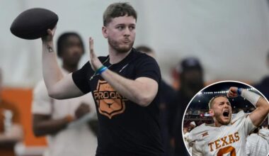 Quinn Ewers' agent blasts 'chickens--t' explanation for NFL draft fall