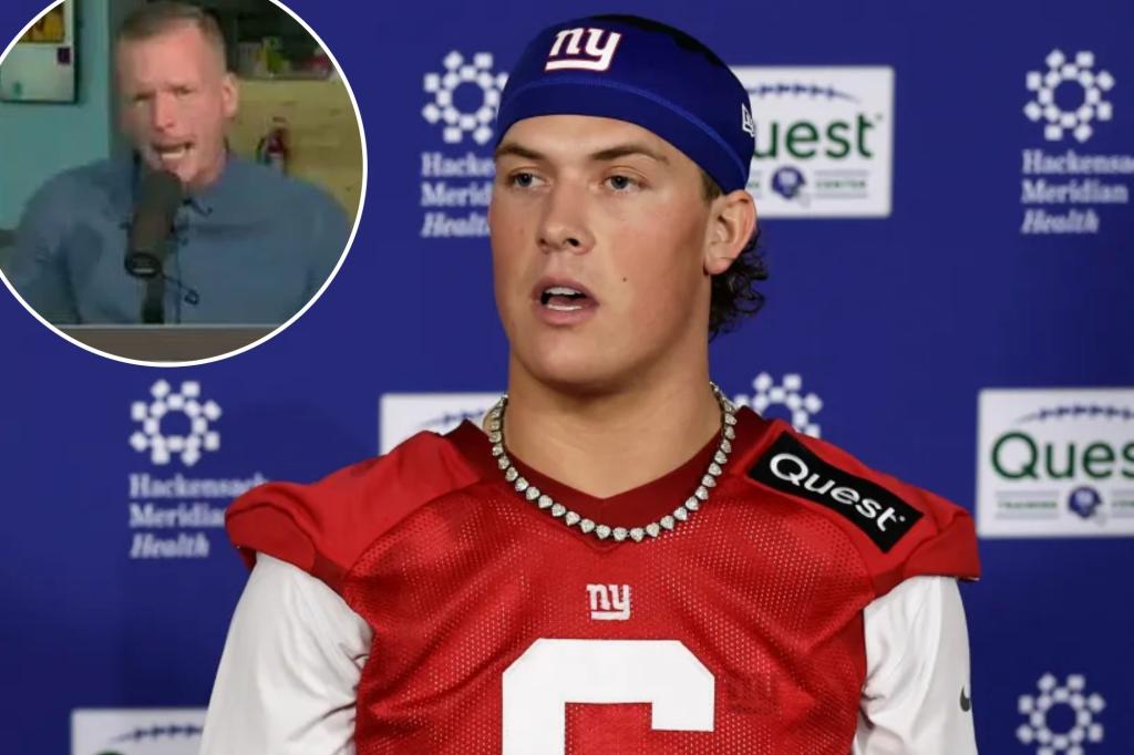 Chris Simms 'would not be shocked' if Jaxson Dart is Giants' Week 1 starter