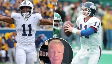 Abdul Carter thrilled by possibility of Giants icon Phil Simms allowing him to wear No. 11