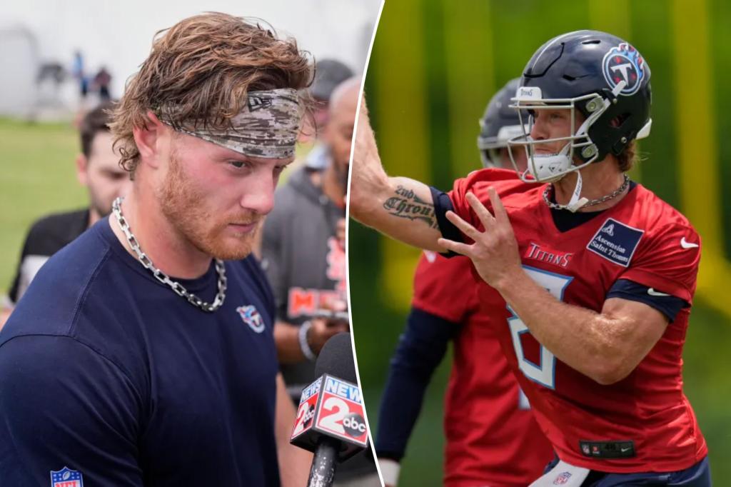 Titans' Will Levis says his situation 'sucks' after Cam Ward pick