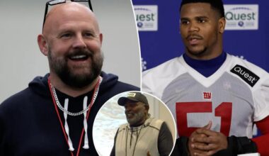 Brian Daboll teased Abdul Carter over Lawrence Taylor request as Giants legend visits