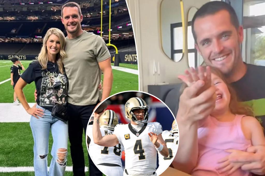 Derek Carr's wife reveals how ex-QB spent first day of NFL retirement