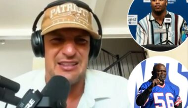 Rob Gronkowski goes off on Abdul Carter's 'crazy' number request