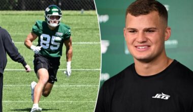 Rookie tight end Mason Taylor could be Jets' No. 2 receiver