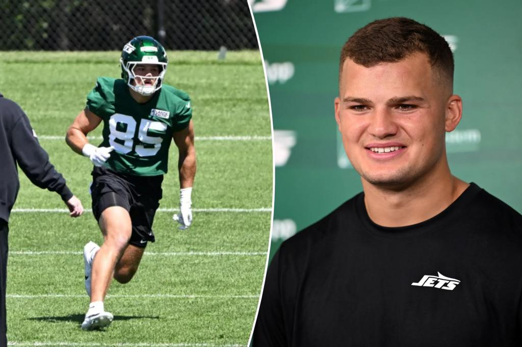 Rookie tight end Mason Taylor could be Jets' No. 2 receiver