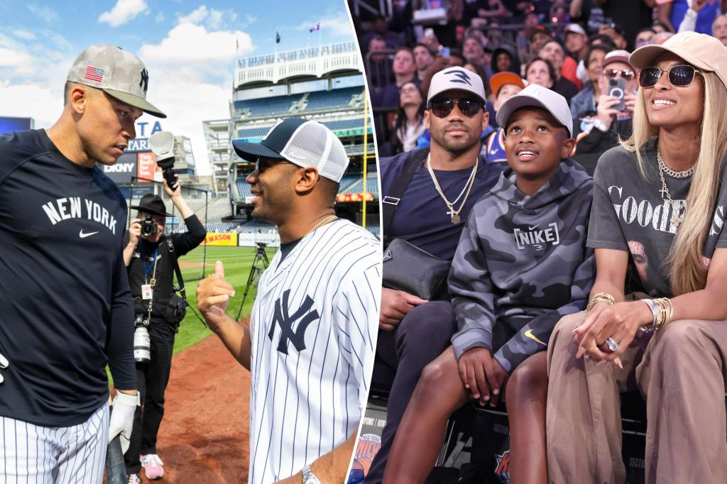Russell Wilson feeling 'part of New York now' as he takes in Knicks playoffs, Subway Series