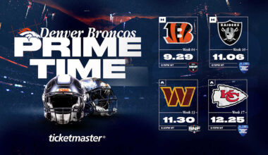 ‘Monday Night Football’ vs. Bengals, ‘Sunday Night Football’ at Commanders among Broncos’ 2025 prime-time matchups