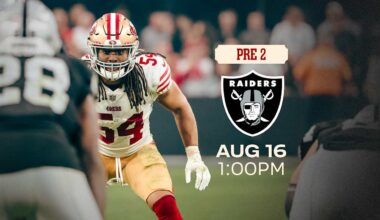 49ers Announce Details for Preseason Game No. 2 vs. the Raiders
