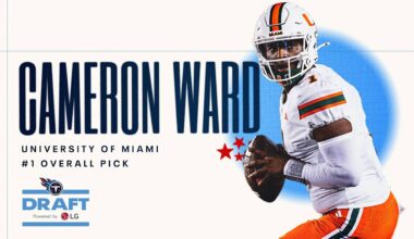 Titans Select Miami QB Cam Ward with First Pick in NFL Draft