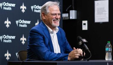 New Orleans Saints Executive VP/GM Mickey Loomis gives update on Derek Carr, looks to add impact with early draft volume