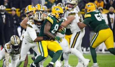 Halftime Update: Green Bay Packers 21, New Orleans Saints 0