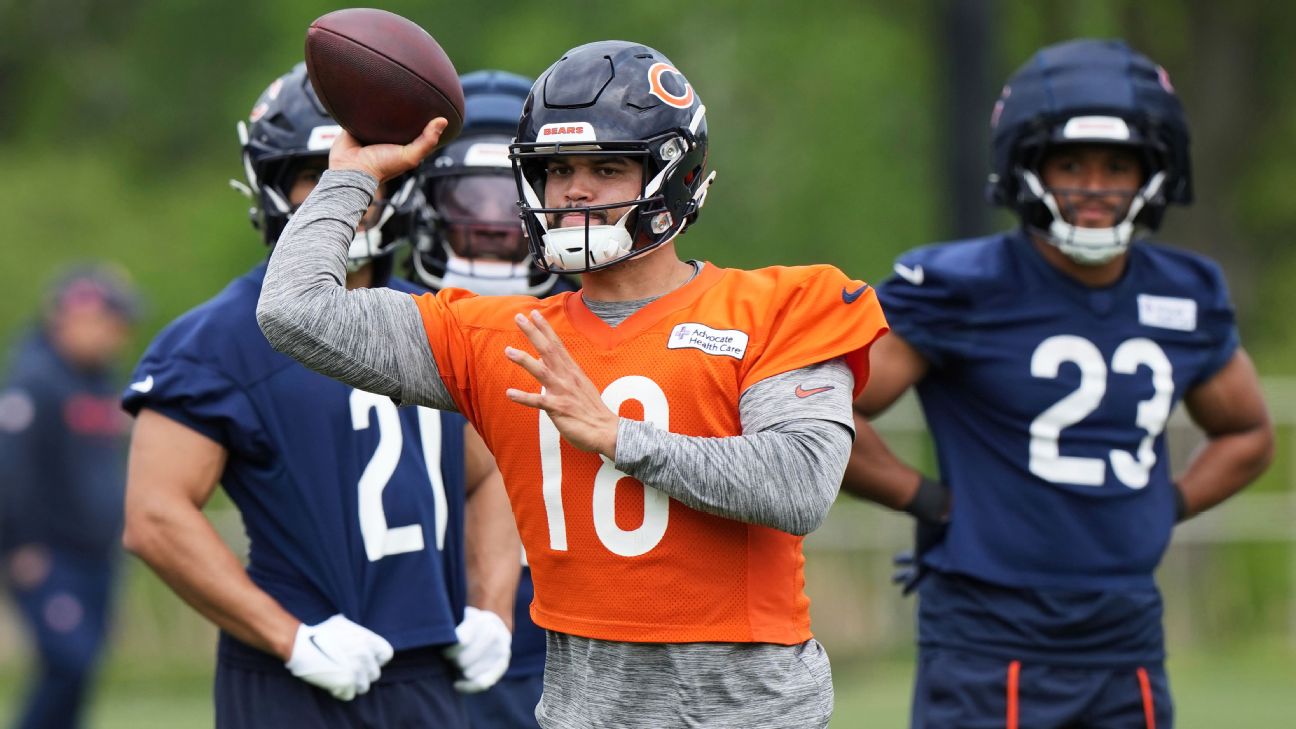 Caleb Williams addresses book excerpt, says he loves being a Bear