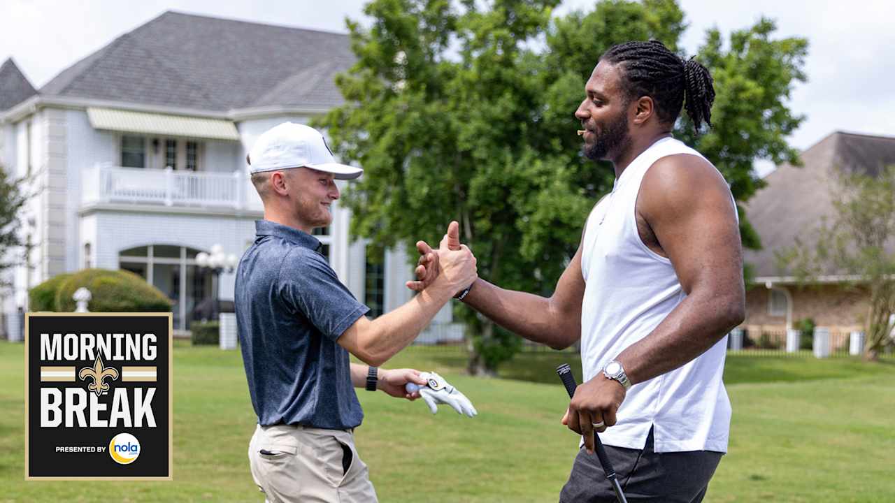 Saints tee off, team up, and train on
