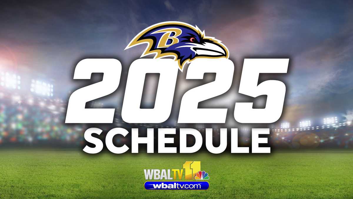 Ravens 2025 schedule released; Here's who they'll play