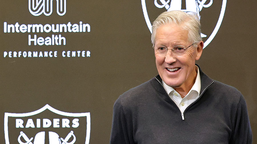 Pete Carroll Seattle Seahawks Las Vegas Raiders...