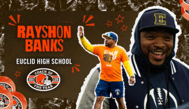 Rayshon Banks named the 2025 Cleveland Browns Girls Flag Coach of the Year