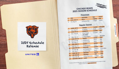 Chicago Bears 2025 schedule announced