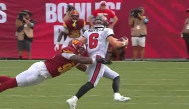 Washington Commanders lose season opener to Tampa Bay Buccaneers 37-20