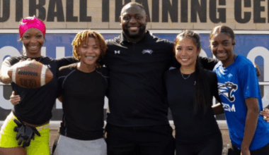 As Colts' 'Road to 100' push for girls flag football continues, T.J. Williams is building a success story at the University of Saint Francis in Fort Wayne