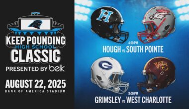 Carolina Panthers Keep Pounding High School Classic Presented by Belk Returns to Bank of America Stadium on Friday, August 22 
