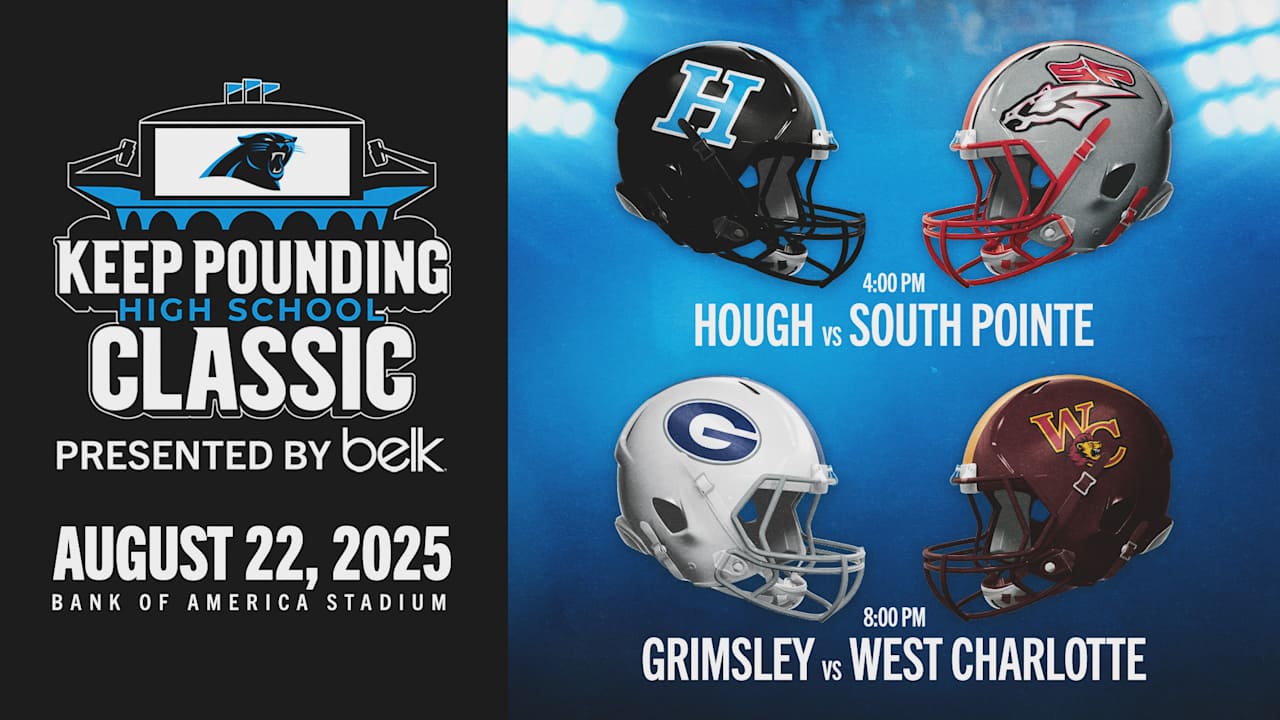Carolina Panthers Keep Pounding High School Classic Presented by Belk Returns to Bank of America Stadium on Friday, August 22 
