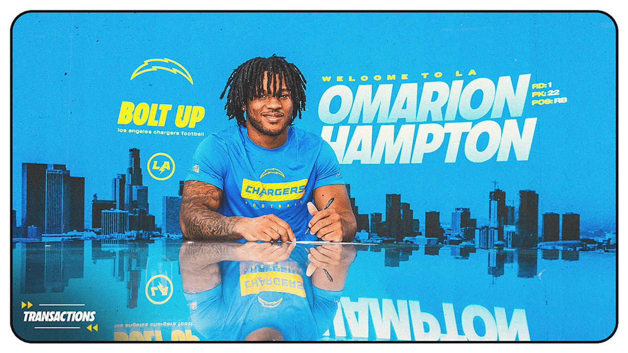 Los Angeles Chargers Sign Omarion Hampton