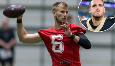 Tyler Shough reacts to sudden Saints chance after Derek Carr retirement