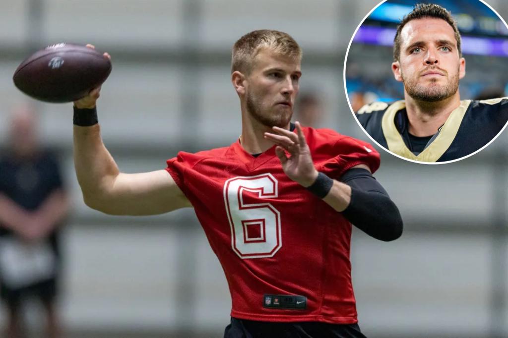 Tyler Shough reacts to sudden Saints chance after Derek Carr retirement