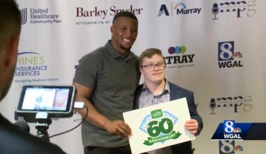 Philadelphia Eagles' Saquon Barkley speaks at United Disabilities Services Foundation's diamond jubilee