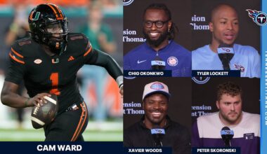 Titans Veterans High on New QB Cam Ward