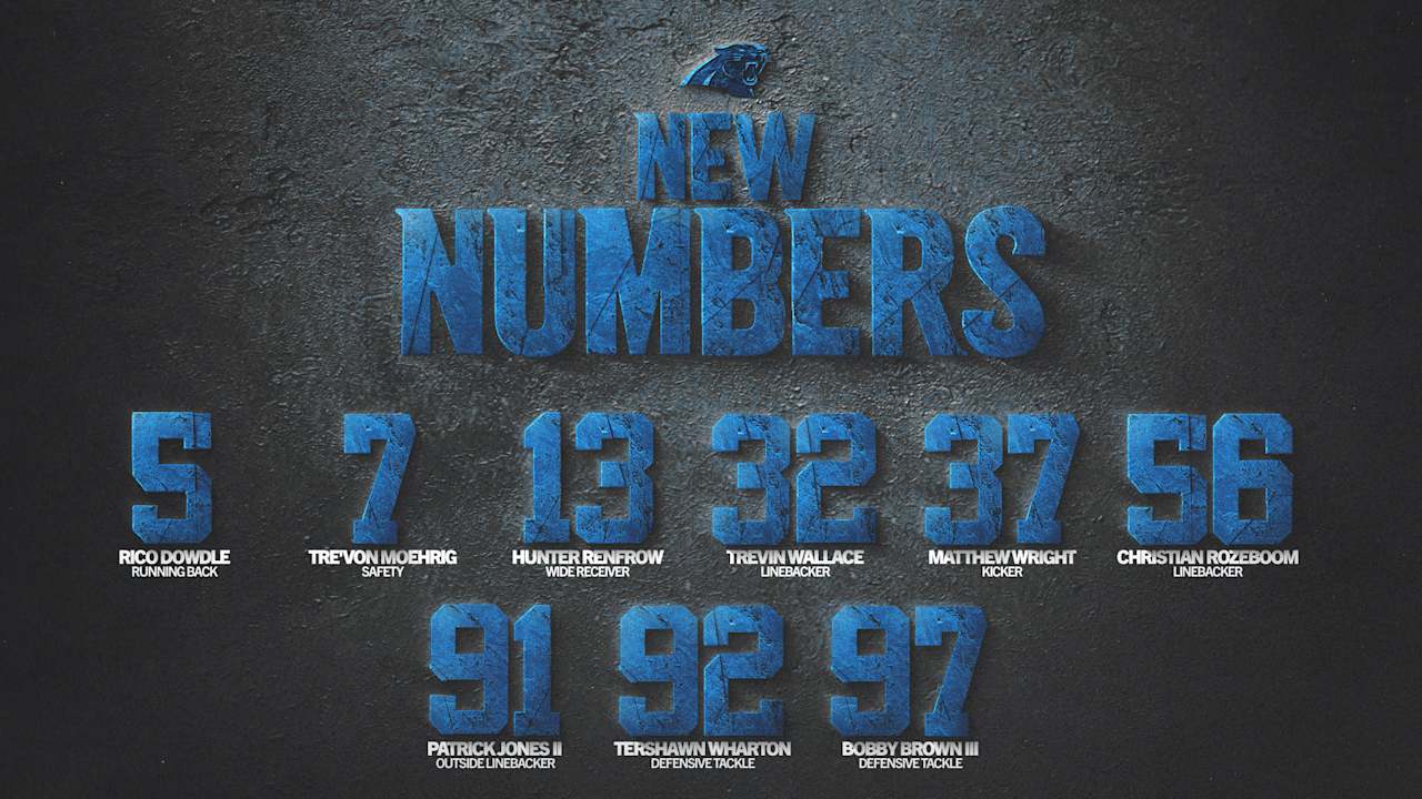 Panthers assign jersey numbers