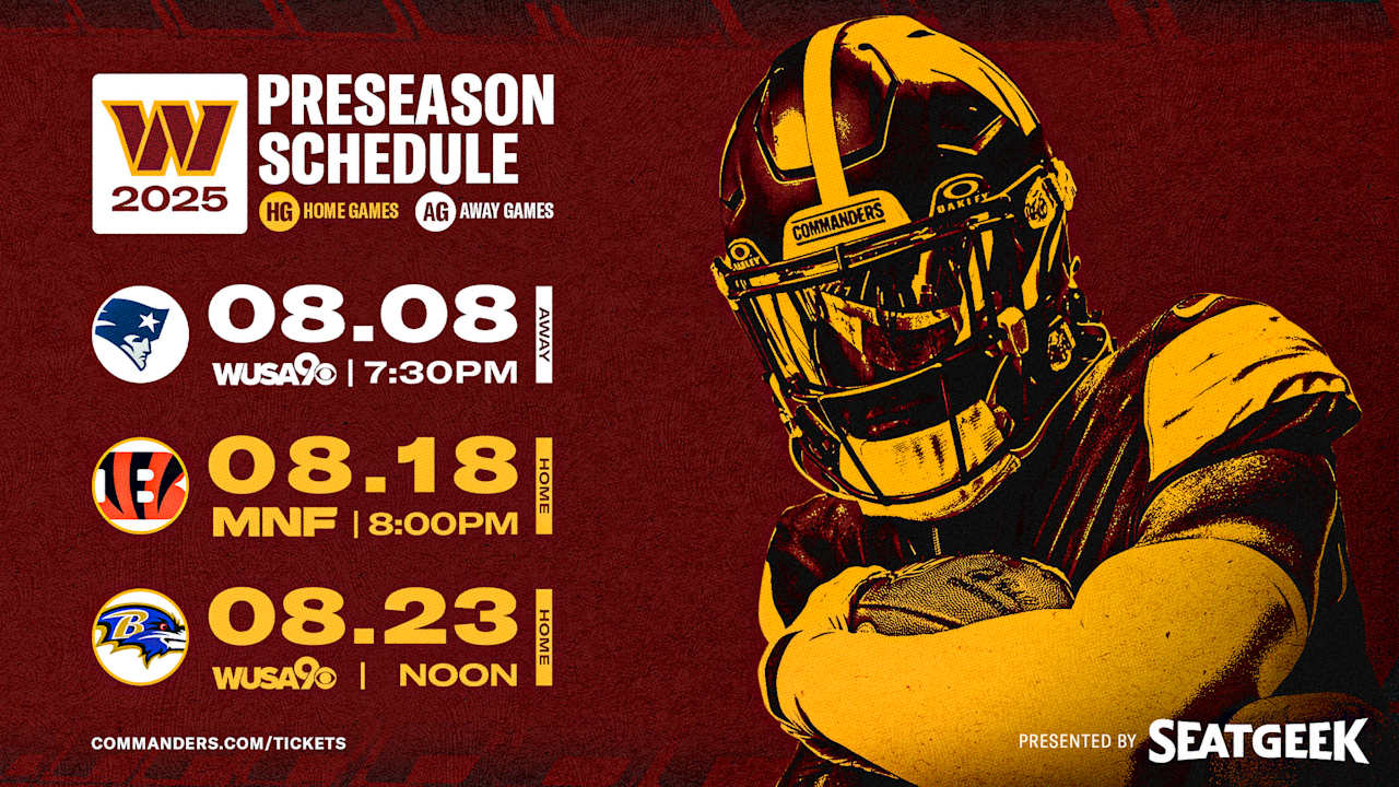 Commanders finalize 2025 preseason