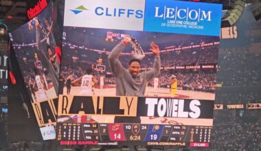 Browns DE, Cavs minority owner Myles Garrett in house for Game 1 against Pacers