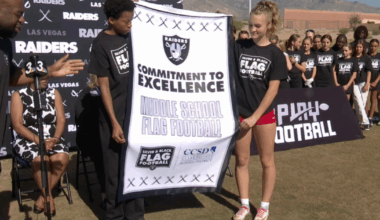 Raiders partner with CCSD to launch middle school flag football