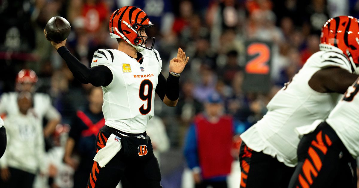 Joe Burrow speaks on Bengals’ fourth straight primetime game at Baltimore Ravens
