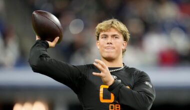Giants NFL Draft 2025: New York trades up to select Jaxson Dart, QB, Ole Miss