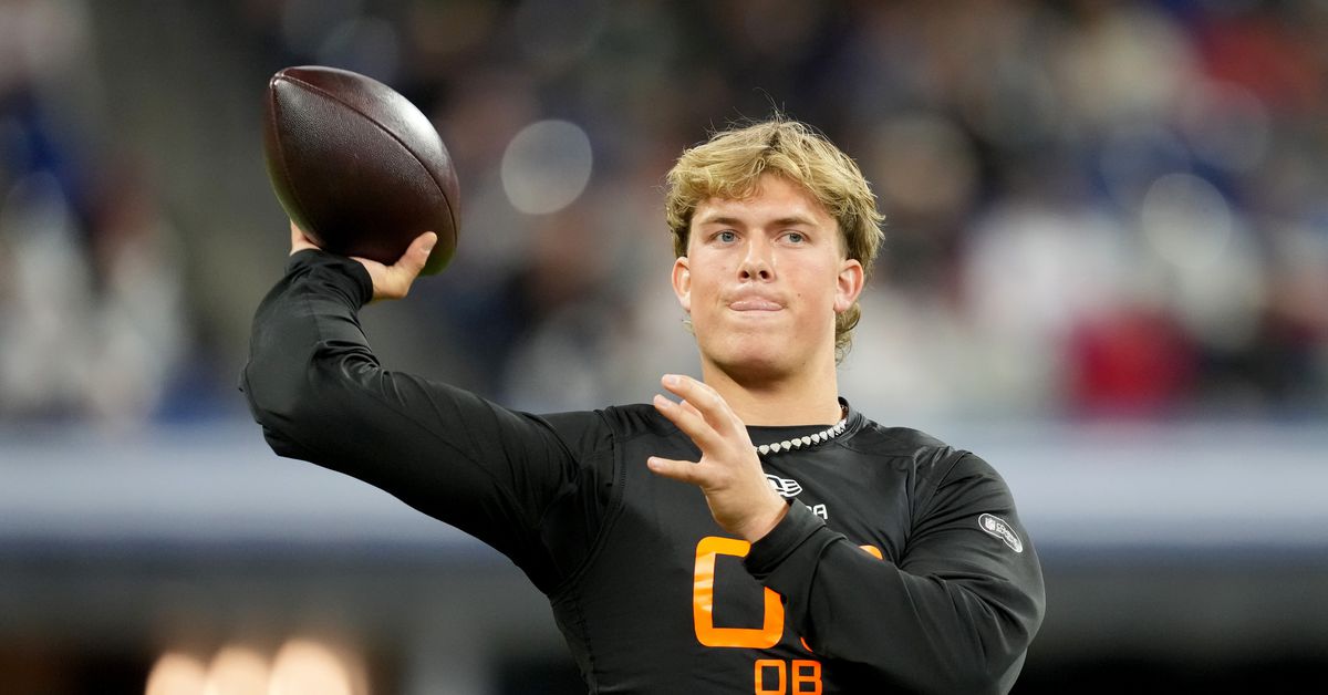 Giants NFL Draft 2025: New York trades up to select Jaxson Dart, QB, Ole Miss