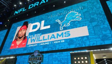 Detroit Lions first-round pick Tyleik Williams limited in rookie minicamp
