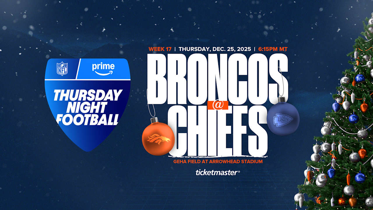 Broncos to face Kansas City Chiefs in Christmas Day ‘Thursday Night Football’ matchup