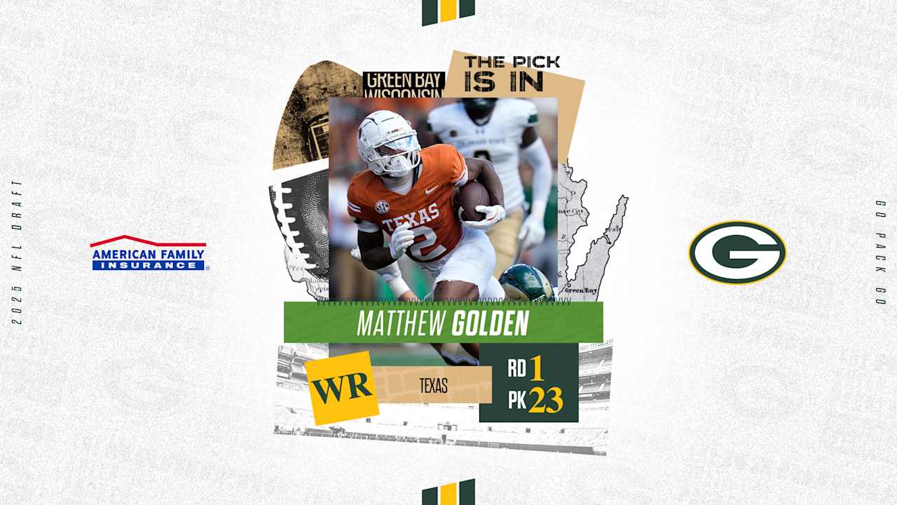 Packers select Texas WR Matthew Golden in 1st round, No. 23 overall