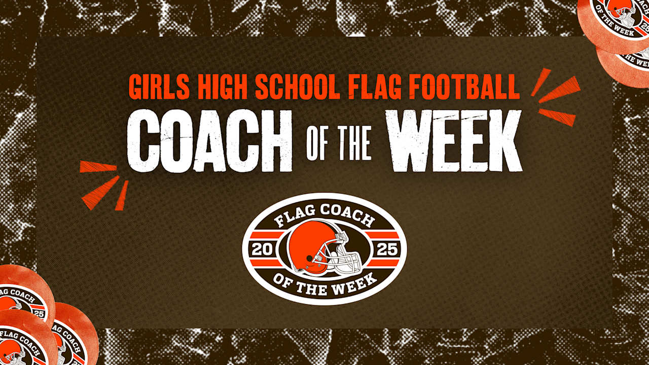 Browns honor 10 girls high school flag football 'Coach of the Week' winners