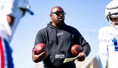 How ‘human encyclopedia’ Adam Henry’s pursuit of doctorate degree translates to his role as Bills WR coach 