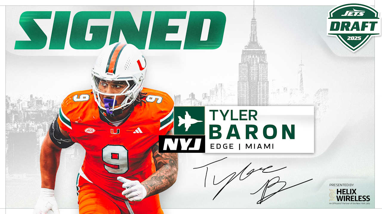Jets Sign Miami LB Tyler Baron to Rookie Contract