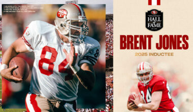 Brent Jones to be Inducted into the Edward J. DeBartolo Sr. San Francisco 49ers Hall of Fame