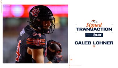 Broncos TE Caleb Lohner signs rookie contract