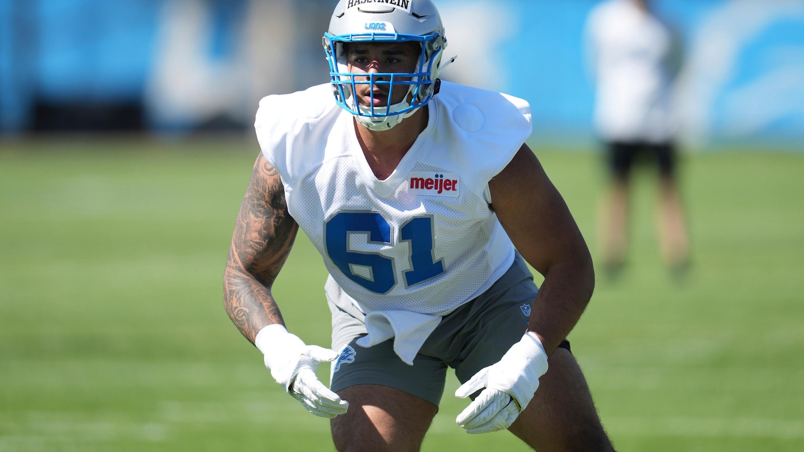 1st Egyptian drafted into the NFL, Ahmed Hassanein, takes part in Detroit Lions minicamp