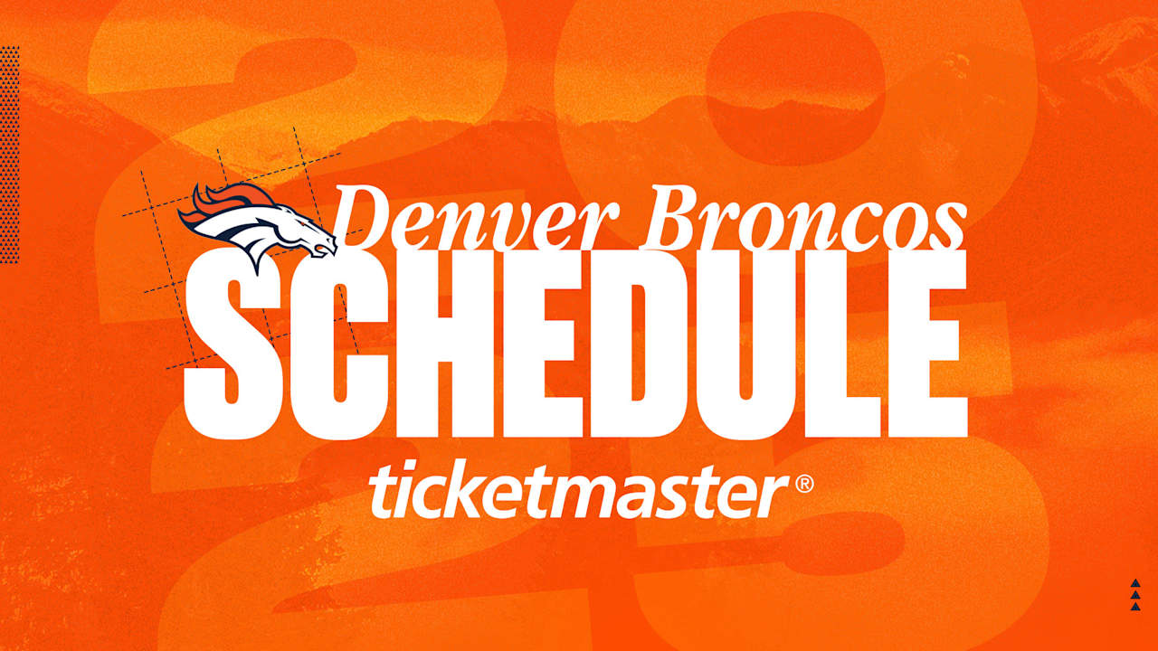 Broncos' 2025 schedule announced