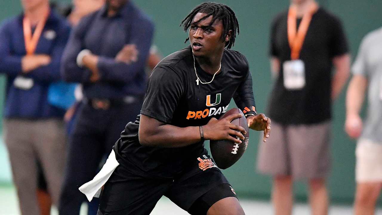 Miami QB Cam Ward 'solidifying' case to be Titans' pick at No. 1 overall 